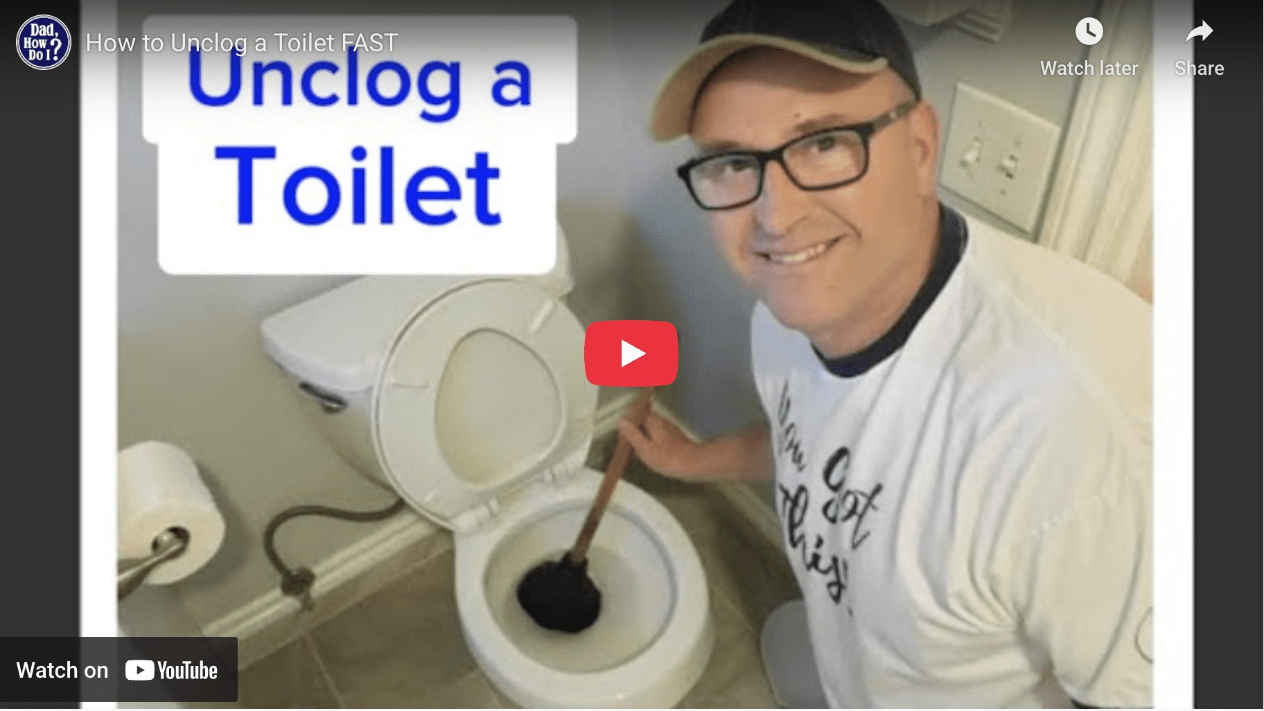 Learn to unclog a toilet for tenants.